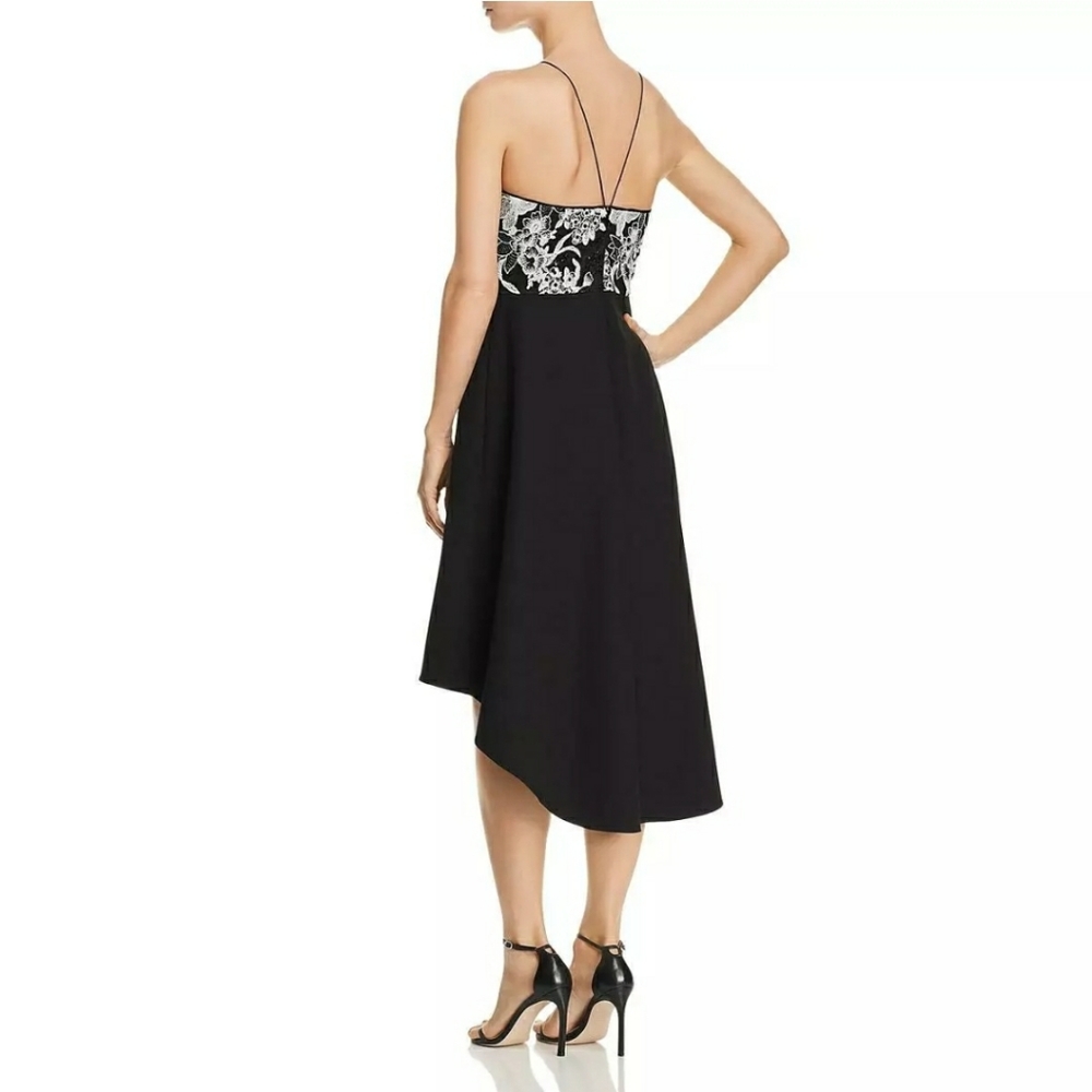 AIDAN MATTOX Stunning hi lo FORMAL halter dress - Picture 3 of 8